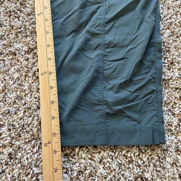 Prana Koen Capri Women's L Grey Blue Standard Fit Crop Mid Rise Soft Waistband - Picture 10 of 12